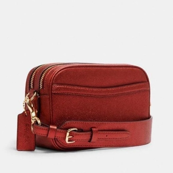 Coach Jes Crossbody 20 Leather Bag Metallic Clay - Picture 5 of 11